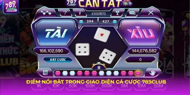 Điểm nổi bật trong giao diện cá cược 789CLUB
